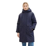 TOM TAILOR Impermeabile con trapuntatura e Cappuccio, 10668-sky Captain Blue, L Donna
