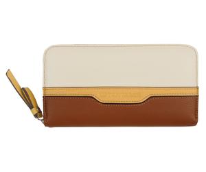 TOM TAILOR Jule Long Zip Wallet Mixed Cognac