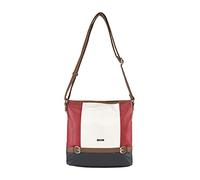 TOM TAILOR Juna, Borsa a Spalla Donna, Blu (Mixed Maritim), 33x12,5x28