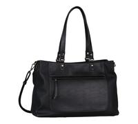 TOM TAILOR Borsa a tracolla grande da donna Larea, nera, con cerniera