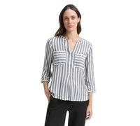 TOM TAILOR Le signore Blusa a Righe 1016190, 26940 - Offwhite Navy Vertical Stripe, 42