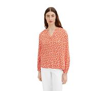 TOM TAILOR Le signore Camicetta 1035244, 31119 - Red Floral Design, 38