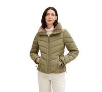 TOM TAILOR Le signore Giacca trapuntata con colletto alto 1032477, 10905 - Tree Moss Green, XL