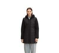 TOM TAILOR Le signore Giacca trapuntata in softshell 1031320, 14482 - Deep Black, XXL