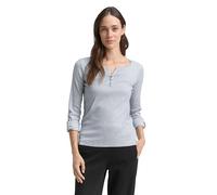 TOM TAILOR Le signore Maglietta a righe 1024036, 26053 - Offwhite Navy Small Stripe, M