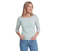 TOM TAILOR Le signore Maniche lunghe a righe 1024035, 26035 - White Green Small Stripe, 3XL