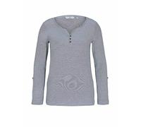 Tom Tailor Henley Long Sleeve T-shirt Blu L Donna