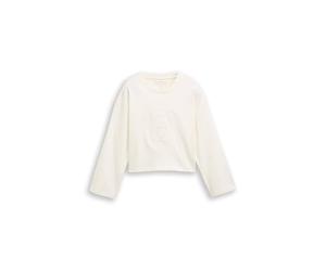 TOM TAILOR Maglietta a Maniche Lunghe da Bambina, 12906 - Wool White, 140
