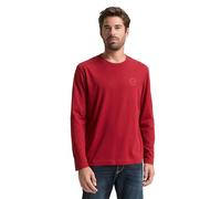 TOM TAILOR Maglietta a Maniche Lunghe da Uomo, 10814 - Coach Red, 3XL