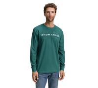 TOM TAILOR Maglietta a Maniche Lunghe da Uomo, 14171 - Jasper Green, L
