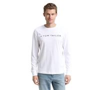 TOM TAILOR Maglietta a Maniche Lunghe da Uomo, 20000 - Bianco., XXL