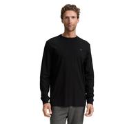 TOM TAILOR Maglietta a Maniche Lunghe da Uomo, 29999 - Black, M