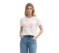 TOM TAILOR Maglietta Basic da Donna in Cotone Biologico, 10315 - Whisper White, 3XL