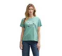 TOM TAILOR 1045534 T-Shirt, 10978-Bleeched Green, XXL Donna
