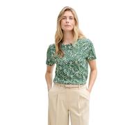 TOM TAILOR 1045534 T-Shirt, 37367-Multicolor Green DOT Structure, S Donna