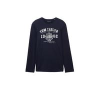 TOM TAILOR Maglietta blu scuro / bianco Uomo - Abbigliamento - Taglie comode - Maglie e T-shirt TOM TAILOR S