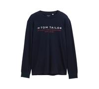 TOM TAILOR 1047769 Maglietta a Maniche Lunghe, 10668-Sky Captain Blue, M Uomo