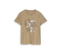 TOM TAILOR Maglietta cachi / nero / bianco Donna - Abbigliamento - Taglie comode - Maglie e top - Maglie e T-shirt TOM TAILOR S