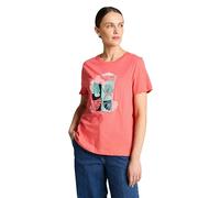 TOM TAILOR Maglietta da Donna, 1051799, 40029, Rosa Corallo Morbido, M