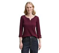 Tom Tailor Maglietta da Donna, 16427 - Bordeaux Red, XXS