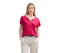 TOM TAILOR Maglietta da Donna con Dettagli a Pieghe, 37989 - Raspberry Red, L