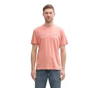 TOM TAILOR Maglietta da Uomo 1037803 con Stampa, 12642 - Hazy Coral Rose, M
