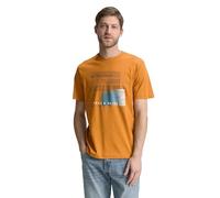 TOM TAILOR Maglietta da Uomo, 10821 - Burro Peanut Brown, L