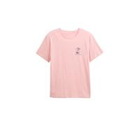 TOM TAILOR Maglietta da Uomo con Stampa, 15950 - Blush Pink, L