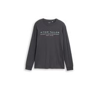 Tom Tailor Maglietta a maniche lunghe 1047769 10899-Tarmac Grey Uomo L