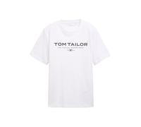 TOM TAILOR 1045773 T-Shirt, 20000-White, L Uomo