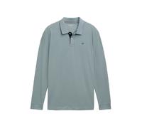 TOM TAILOR 1043278 Polo Basic piqué a Maniche Lunghe, 27475 - Grey Mint, 3XL Uomo