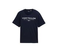 TOM TAILOR Maglietta navy / bianco Uomo - Abbigliamento - Taglie comode - Maglie e T-shirt TOM TAILOR M