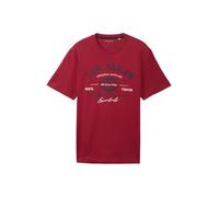 TOM TAILOR Maglietta navy / rosso scuro / bianco Uomo TOM TAILOR L