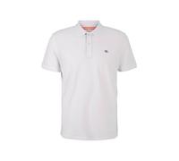 TOM TAILOR Polo Basic Piqué, Uomo, Bianco (White 20000), M