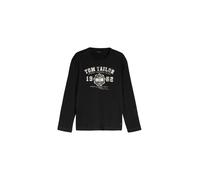 TOM TAILOR Maglietta nero / offwhite Uomo - PROMO - Maglie e T-shirt - Maglie a maniche lunghe TOM TAILOR L
