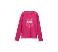 TOM TAILOR Maglietta rosa / magenta / lampone / bianco Donna TOM TAILOR XL