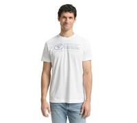 TOM TAILOR Maglietta, Uomo, Bianco (White 20000), L