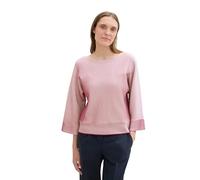 TOM TAILOR Maglione da Donna 1042967 con Maniche a pipipistrello, 36339 - Pink Striped Knit Design, M