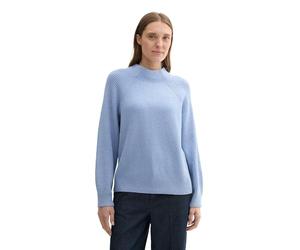 TOM TAILOR Maglione da Donna, 36334 - Calm Blue Rib Structure, XXXL