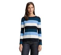 Tom Tailor Knit Structured Striped Sweater Blu M Donna