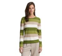 TOM TAILOR Maglione da Donna, 38579 - Big Green Knit Stripe, XXL
