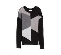 TOM TAILOR Maglione da Donna, 39265 - Black Grey Geometric Design, 3XL