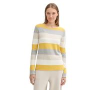 TOM TAILOR Maglione da Donna, Camel Ottoman Stripe 24659, XL