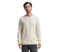 TOM TAILOR 1048015 Pullover, 38677-Soft Buttercream Melange, M Uomo