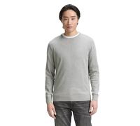 TOM TAILOR Maglione, Uomo, Grigio (Light Soft Grey Melange 14427), XL
