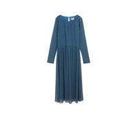 TOM TAILOR 1047637 Vestito, 38407-Teal Geometric Minimal Design, 34 Donna