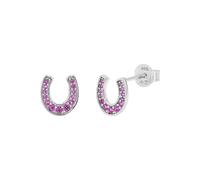 TOM TAILOR Orecchini da bambina in argento 925, con zirconi, a ferro di cavallo, TT-E0036