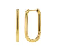 TOM TAILOR - Orecchini da Donna in Acciaio inox - Placcato Oro/Dorato - Creoli - TT-E0015