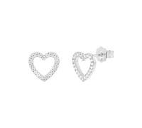 TOM TAILOR - Orecchini da donna in argento 925 con zirconia cubica, orecchini a forma di cuore - TT-E0069
