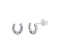 TOM TAILOR - Orecchini da Ragazza in Argento 925 - con Zircone - Orecchino a Perno a Ferro di Cavallo - TT-E0007
